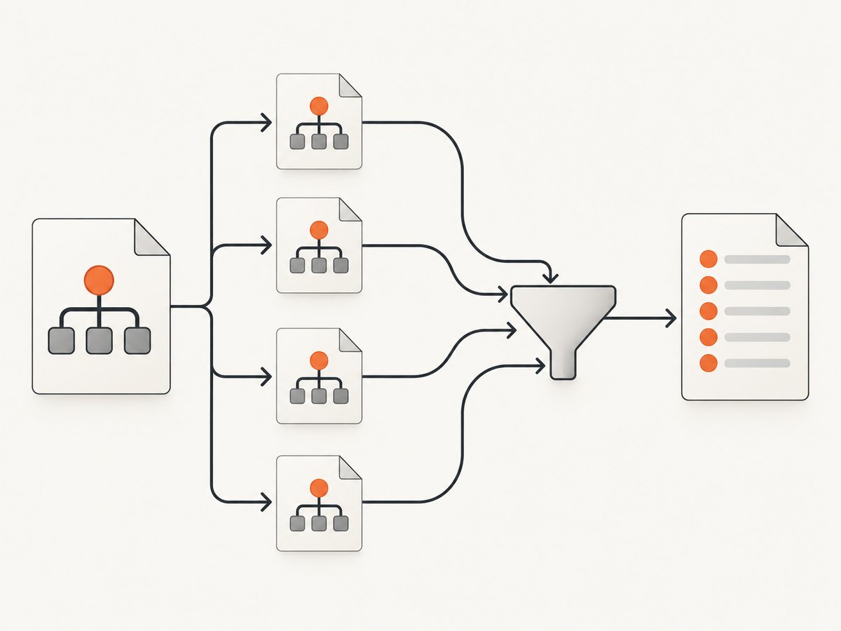 A sitemap index can point to many child files that are traversed recursively.