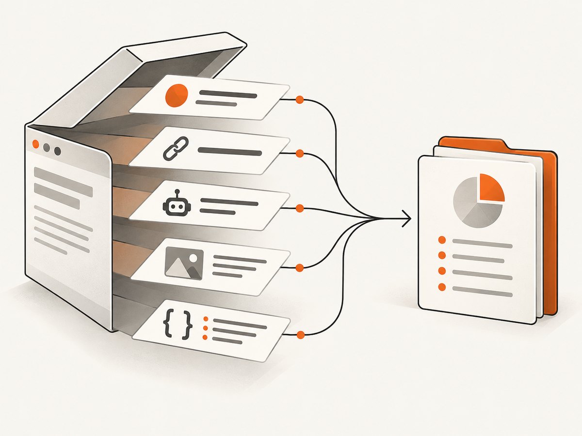 A metadata audit keeps document, crawler, social, and structured-data layers separate.