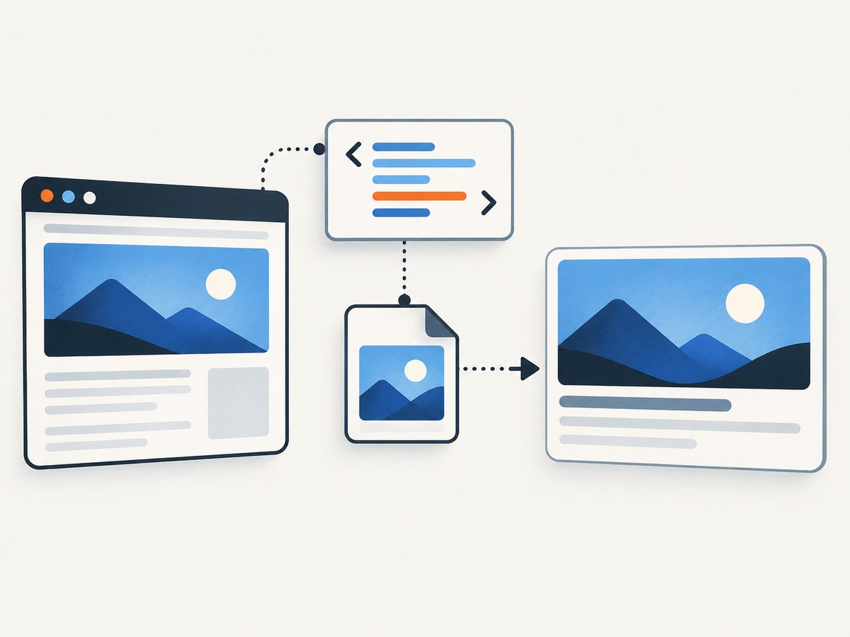 A shared URL’s Open Graph metadata points the crawler to the image used for its link preview.