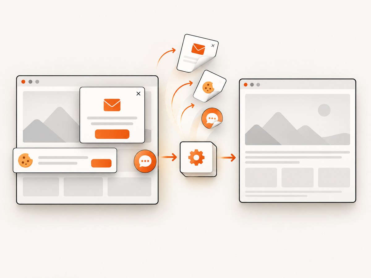 A clean capture workflow removes common overlays before producing the final image.