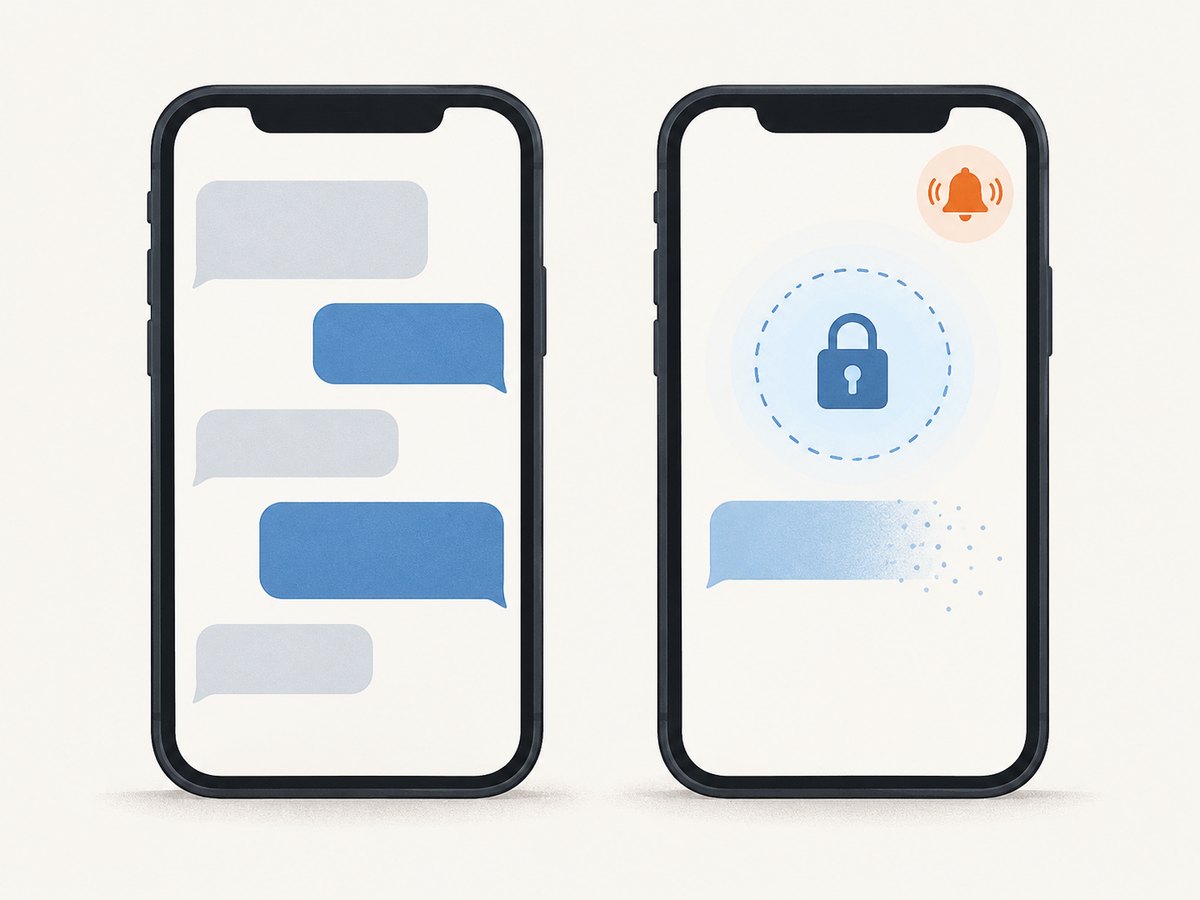 The documented Messenger screenshot alert is tied to disappearing messages in end-to-end encrypted chats.