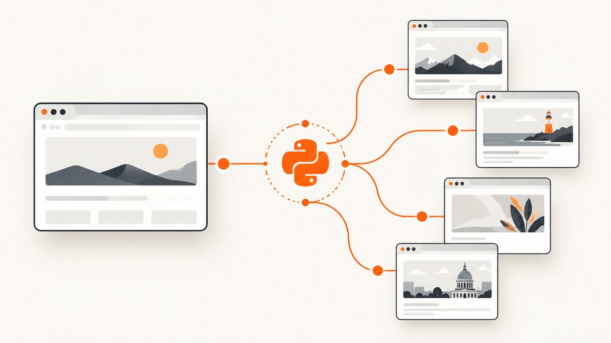 How to Fetch URLs Asynchronously With One Pyppeteer Browser and Multiple Tabs