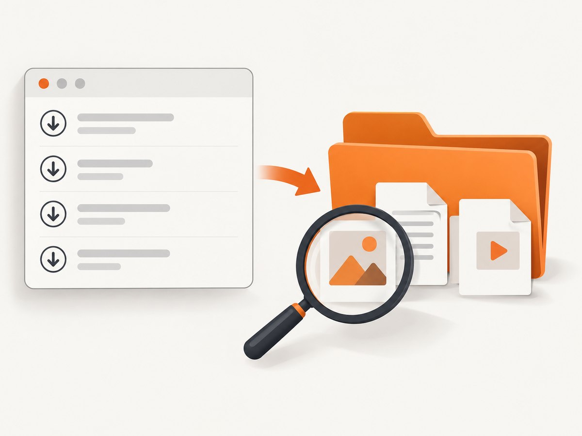 Start with download history, then reveal the file’s containing folder.