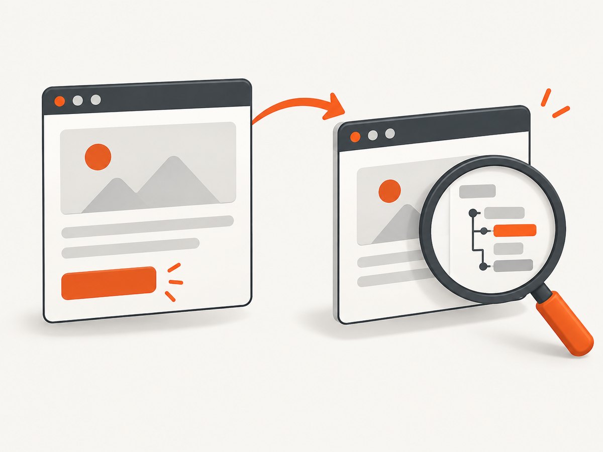 A new tab or window has its own Puppeteer Page, so inspect that Page’s document.