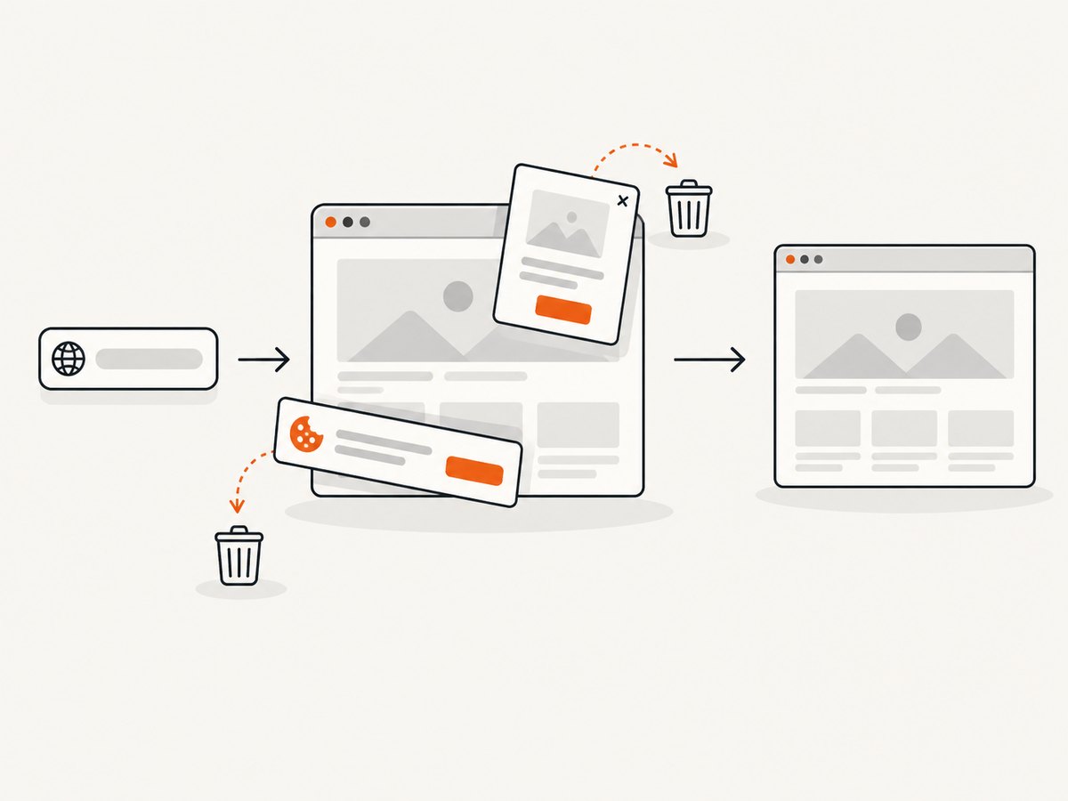 A browser capture service can clean page chrome before returning the image.