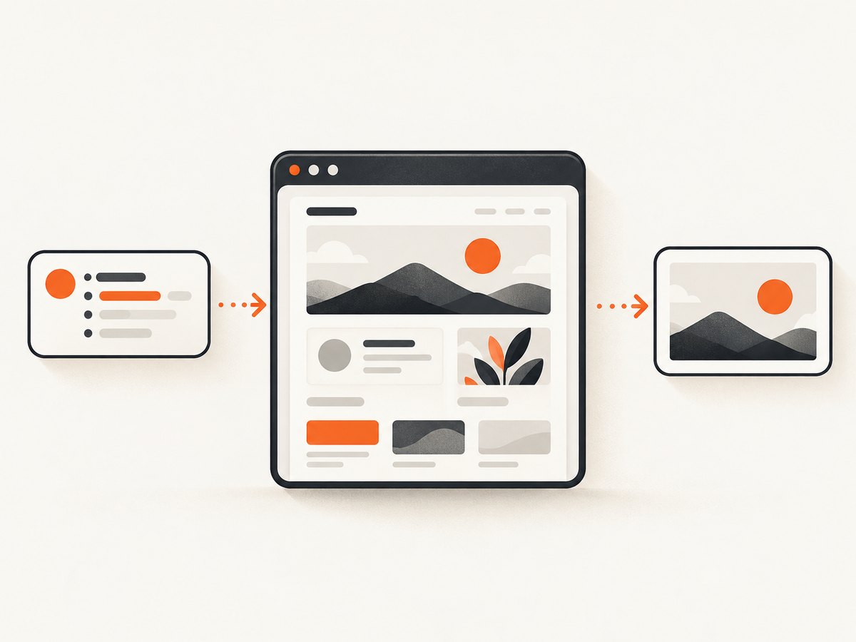 The Firecrawl flow: request a URL, render the page, and receive a screenshot URL.