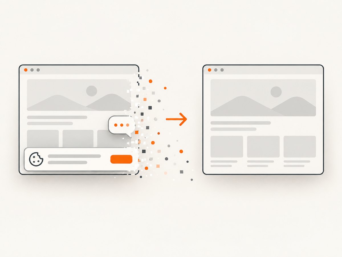 A clean capture removes common overlays before the screenshot is returned.