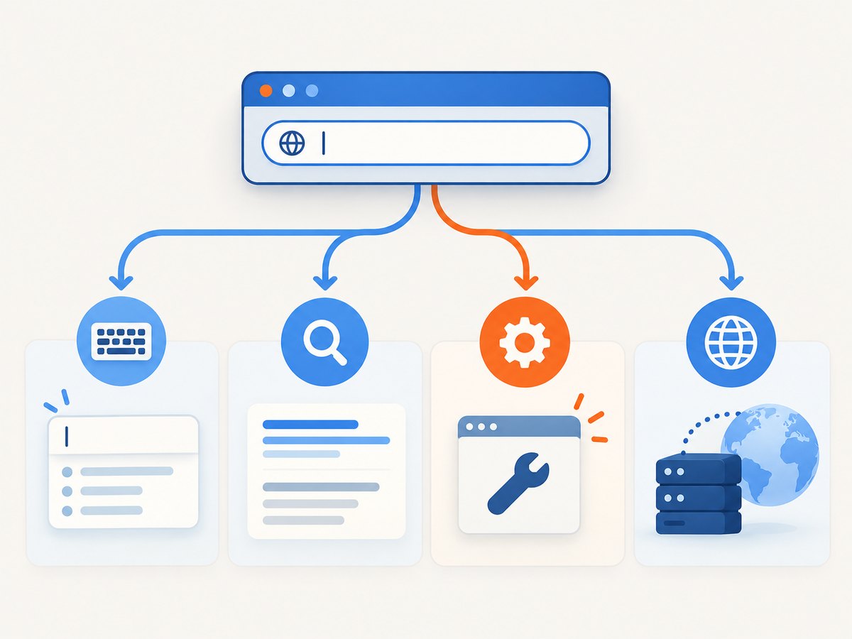 Separate input, browser behavior, and destination loading before changing settings.