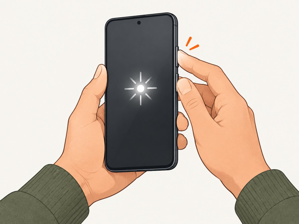 Start by confirming the button method, then check whether the issue affects every screen.