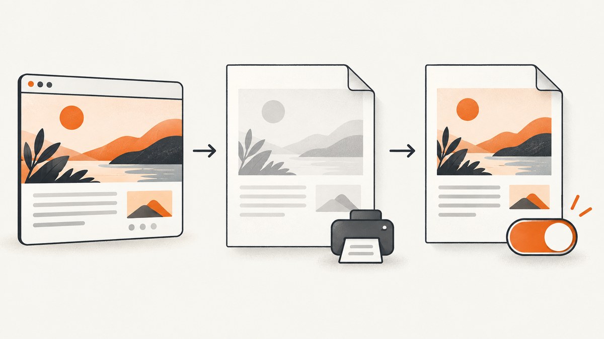 How to Fix Background Images Missing From Print Preview