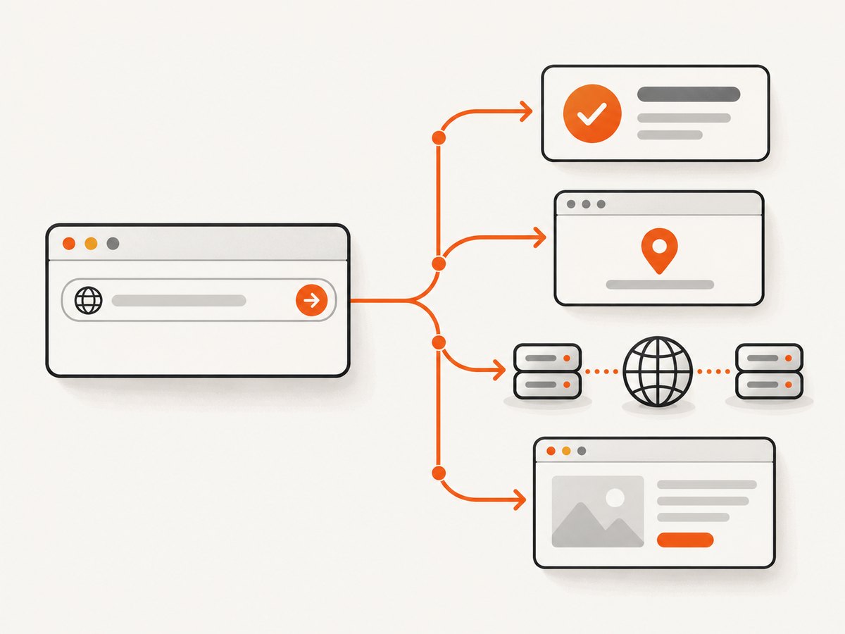 A successful navigation needs three checks: response, final destination, and expected content.