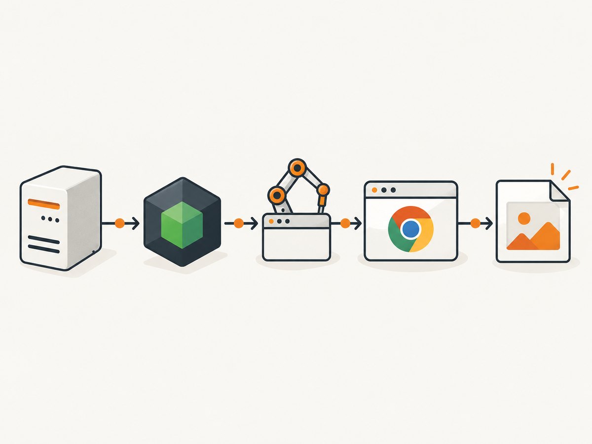 Browsershot errors are easier to isolate when you check each link from PHP through Chrome.