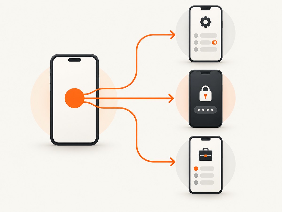 Compare an ordinary screen with the protected screen to identify whether the block is app-level, policy-level, or broader.