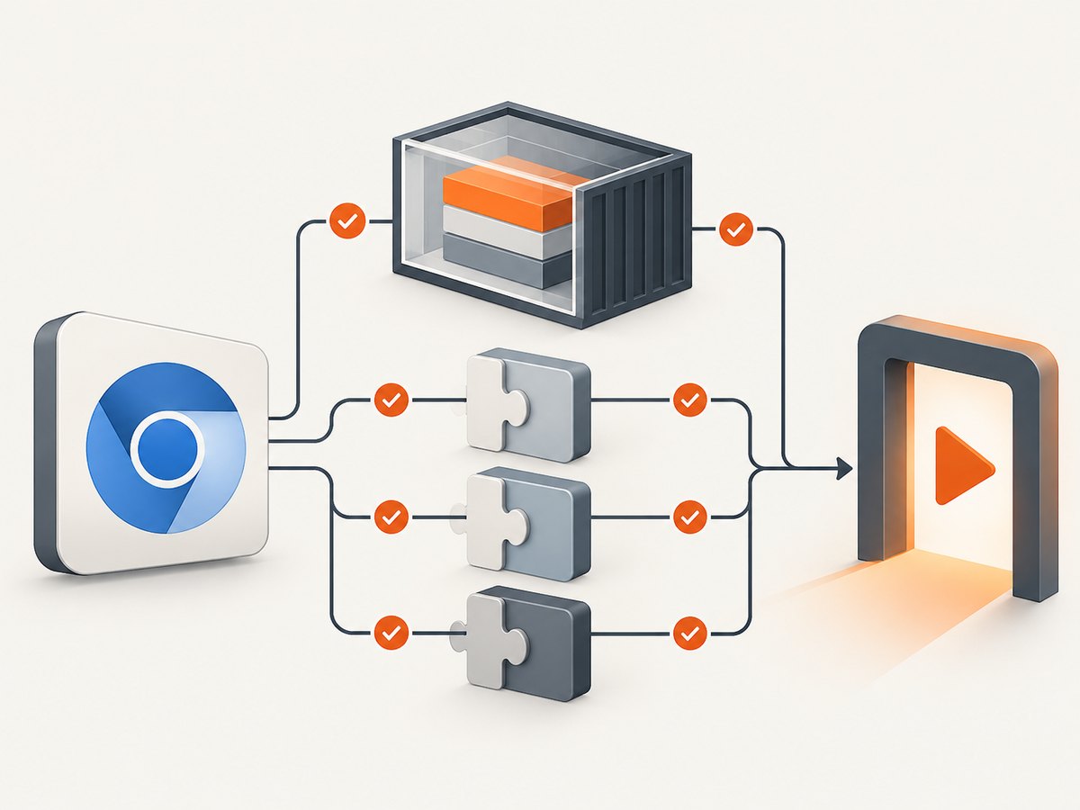 Check the browser binary and its shared libraries inside the same Lambda image and architecture used for deployment.