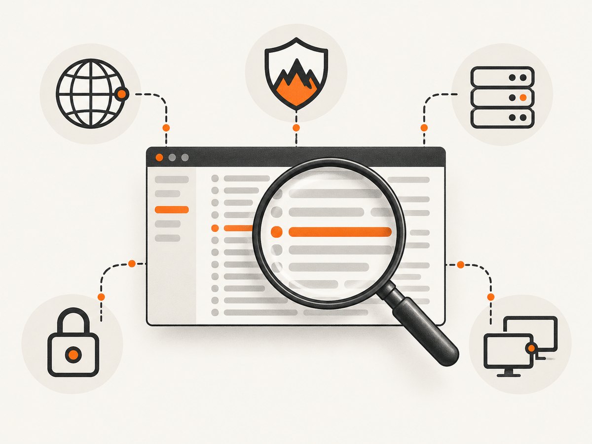 The detailed client log identifies which layer to investigate first.