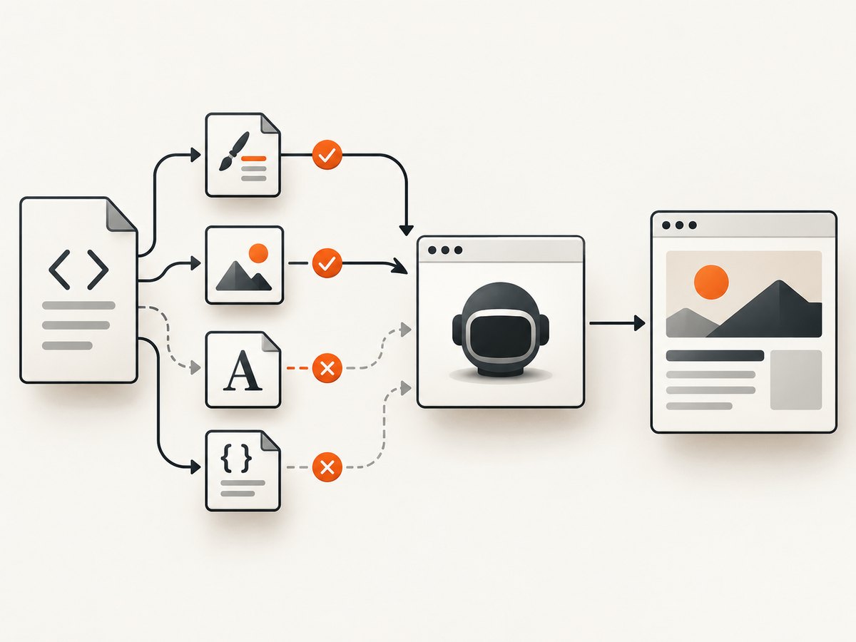 Check asset reachability from the Chromium process that actually renders the page.