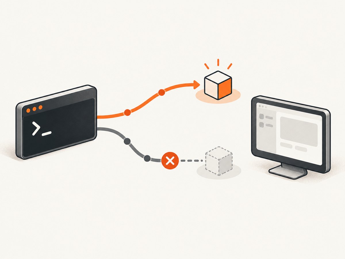 A shell and a desktop client can inherit different PATH environments.