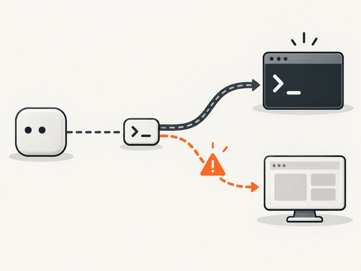 The same npx command can work in a terminal while the MCP client inherits a different PATH.