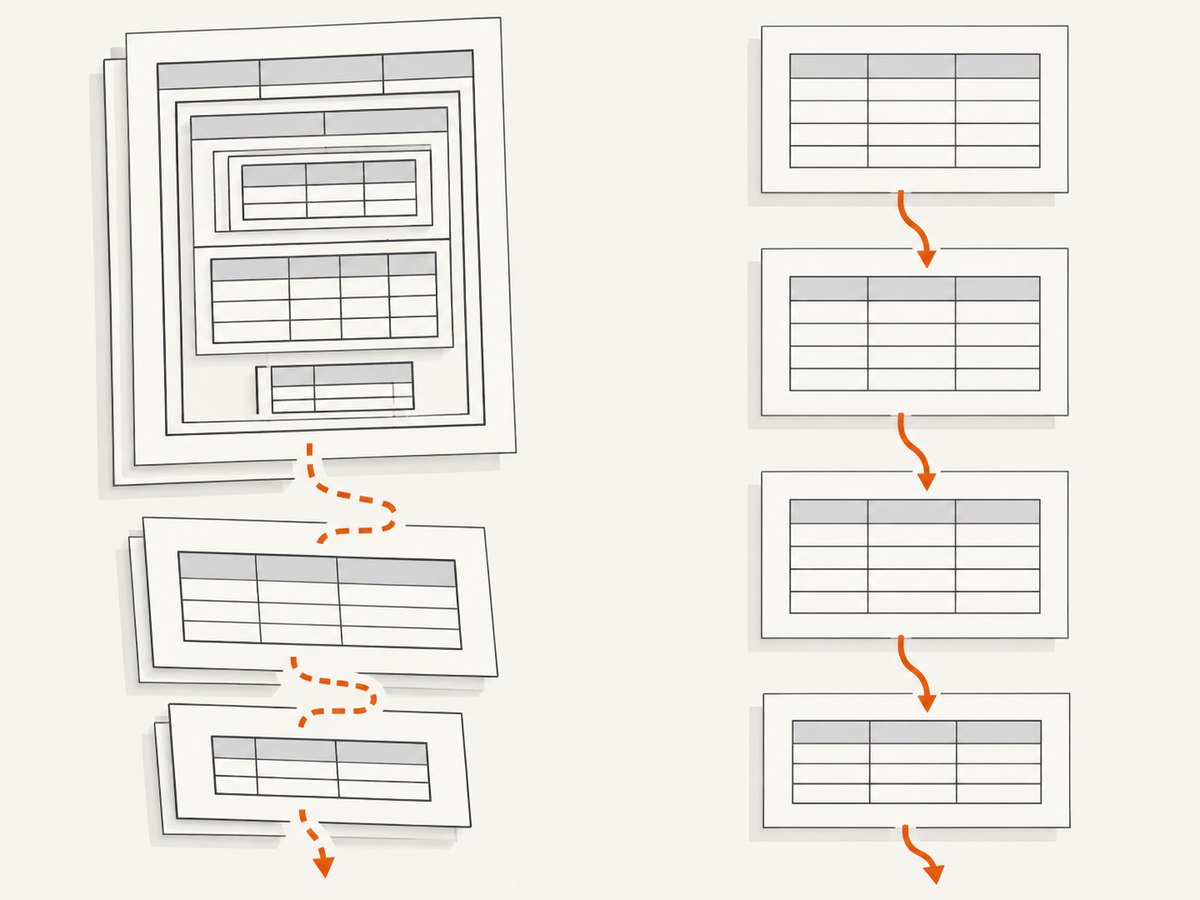 Simplifying the table structure removes pagination boundaries that CSS may not control.