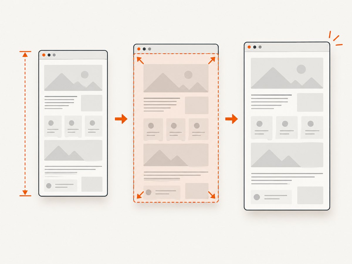 Measure the rendered document, resize the viewport, and capture after layout settles.