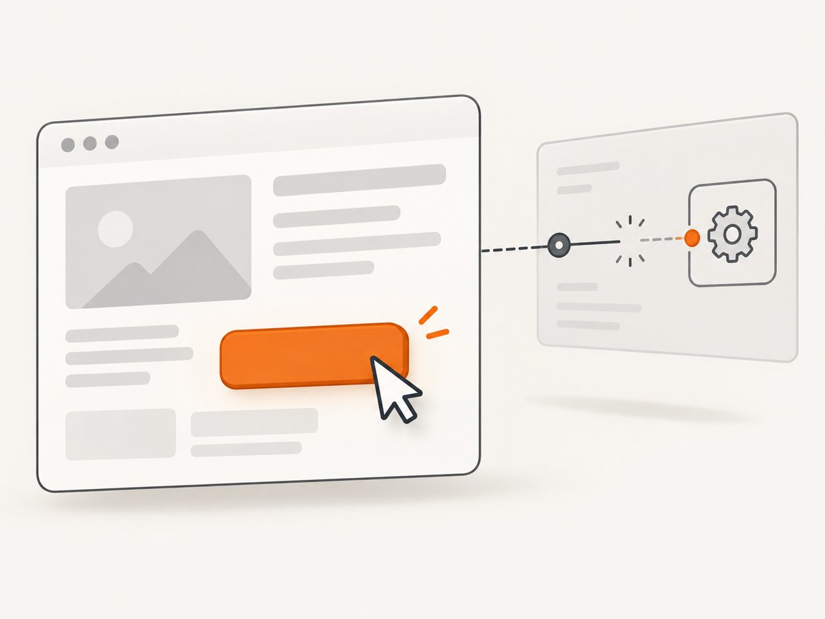 A visible button can still be unready if client-side behavior has not attached yet.