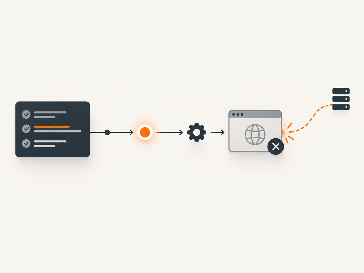 The error is usually a late asynchronous operation reaching a page after test teardown.