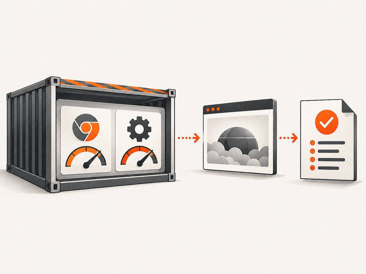 Verify the browser, driver, and container before changing Chrome flags.