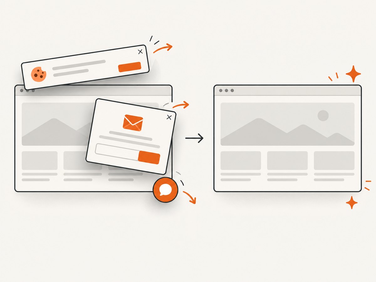 Overlays and consent elements can change the pixels unless they are handled before capture.