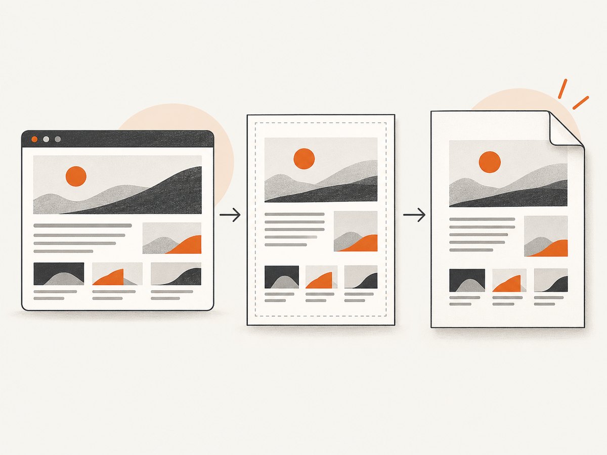 Print media and PDF options can change a page that looked correct on screen.