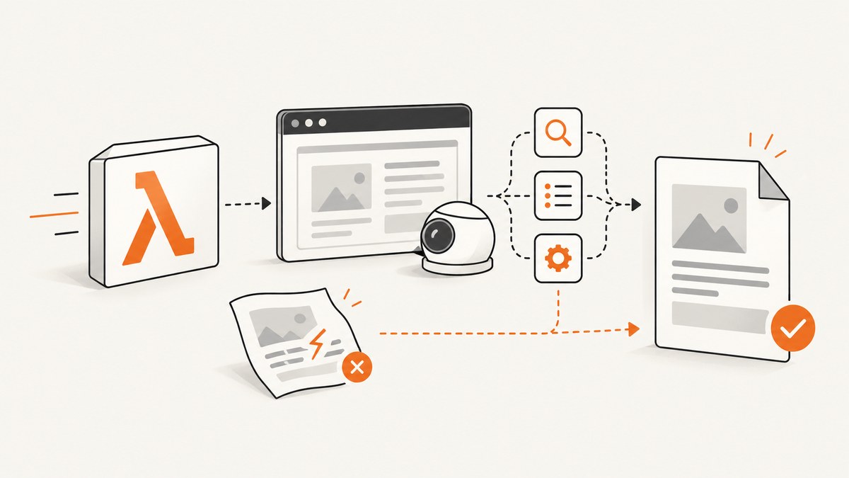 How to Fix Puppeteer’s “Page.printToPDF: Printing Failed” Error in AWS Lambda