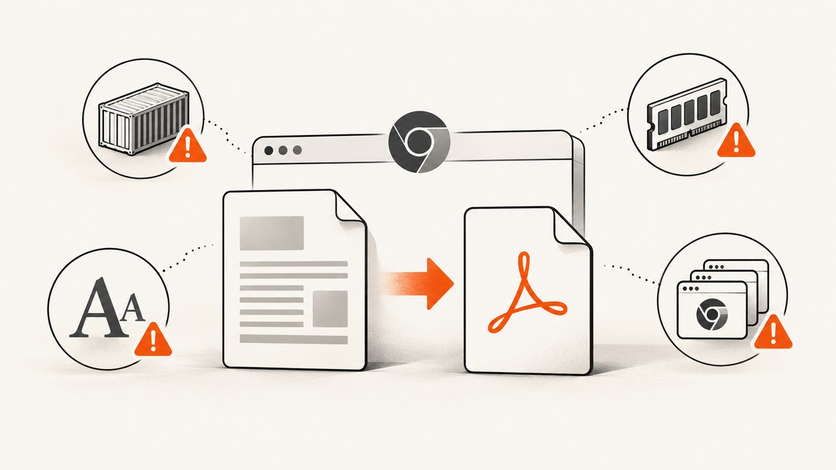 How to Fix Puppeteer's Page.printToPDF “Printing Failed” Error