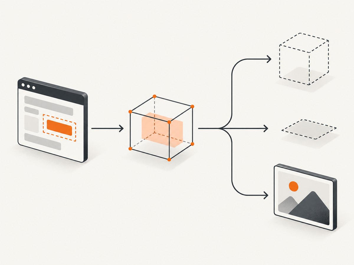 Measure the target box before choosing an element or page screenshot.
