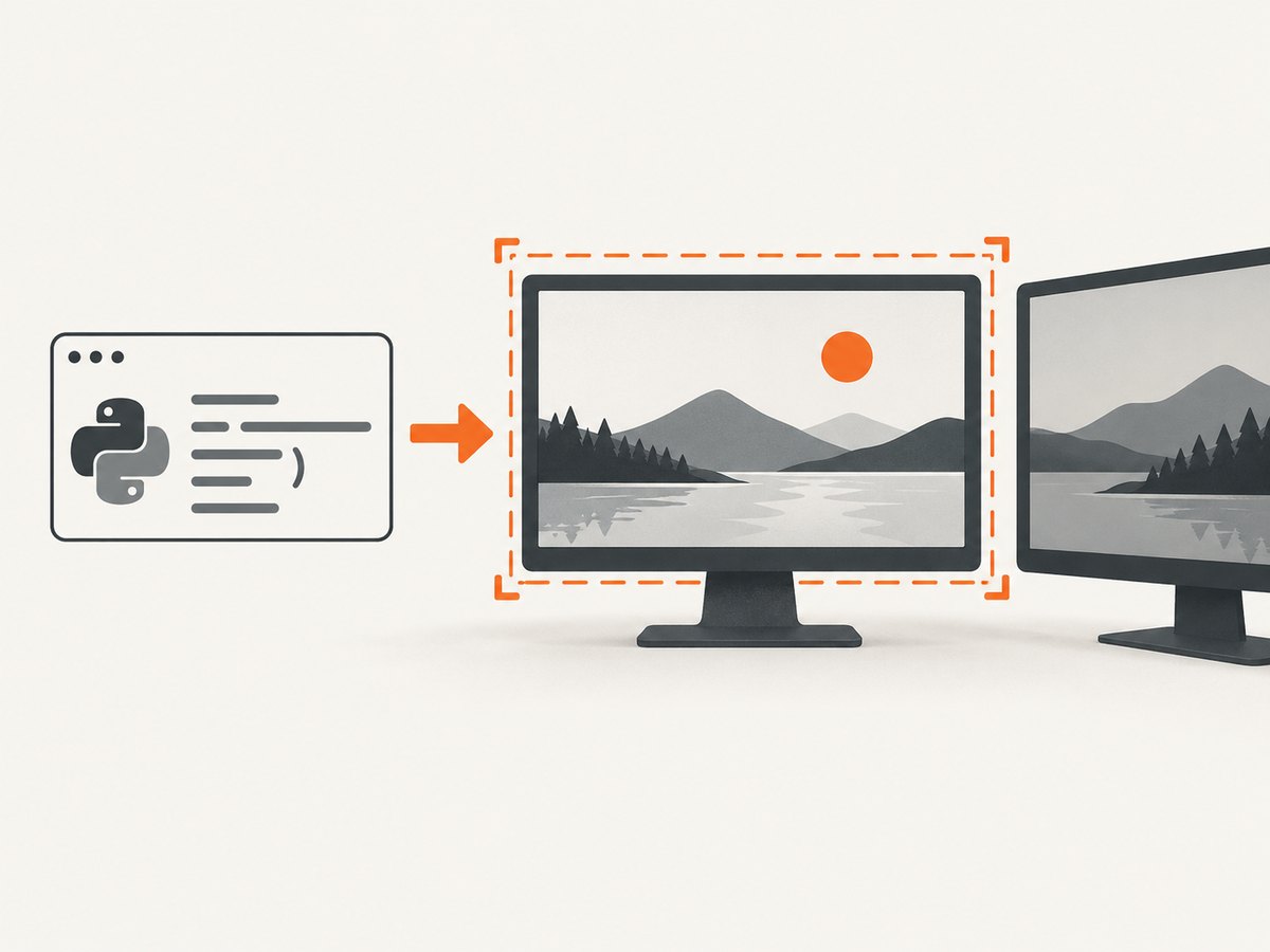 A full-screen request can still cover only the primary monitor when the second display is outside PyAutoGUI's documented scope.