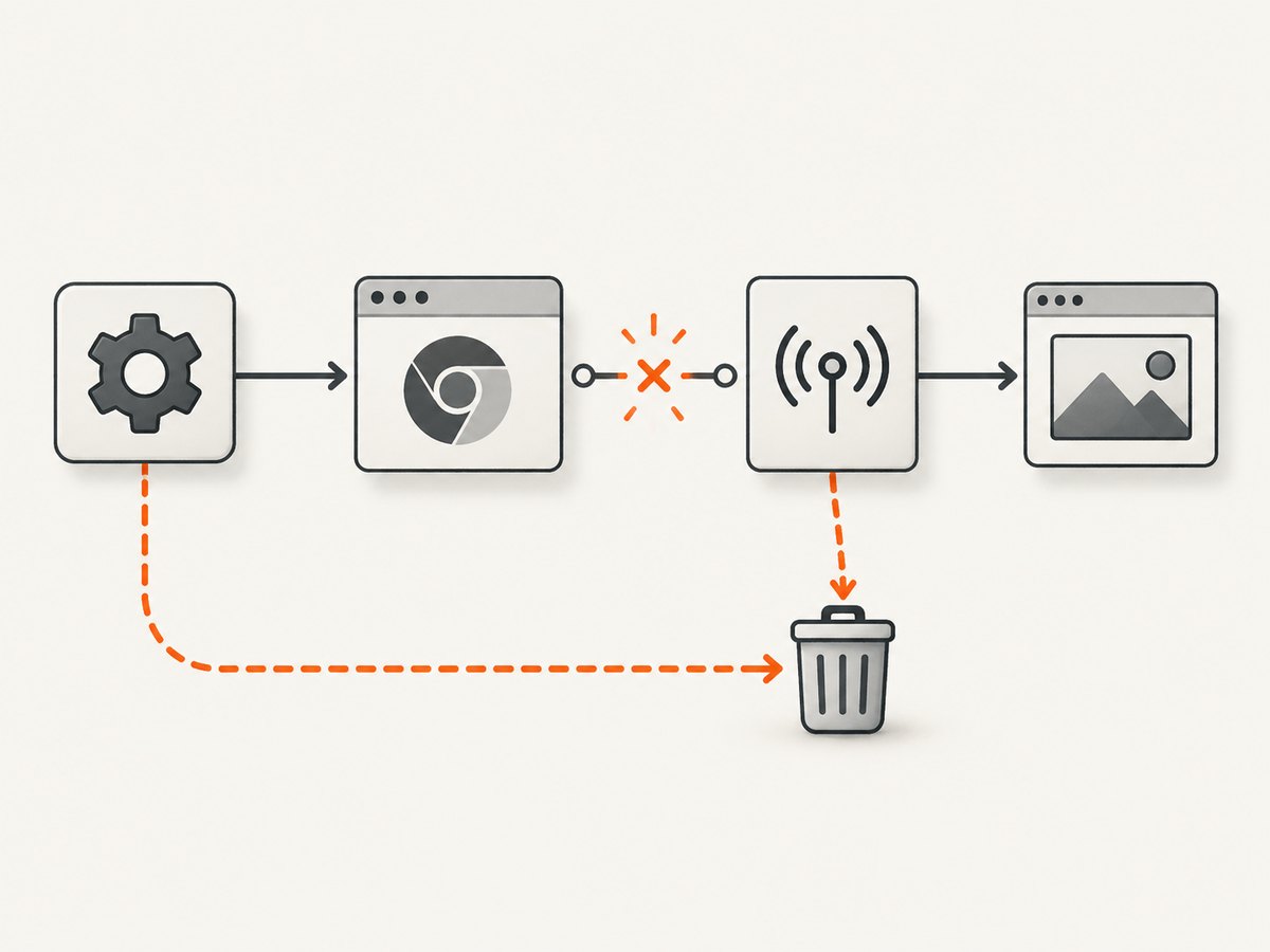 A Chromium process or DevTools connection can disappear first, while Pyppeteer reports follow-on protocol and asyncio errors.