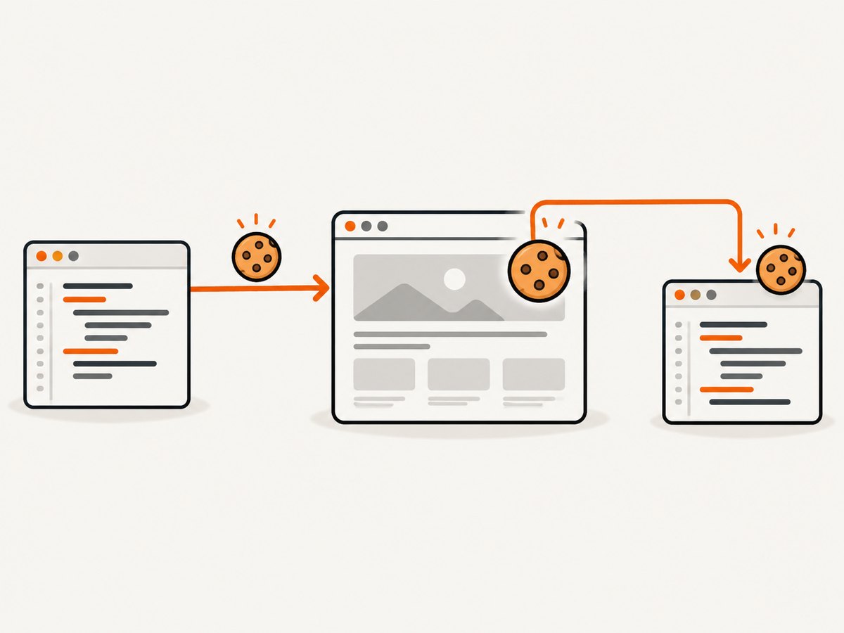 Await the cookie call, then verify it against the same origin and path.