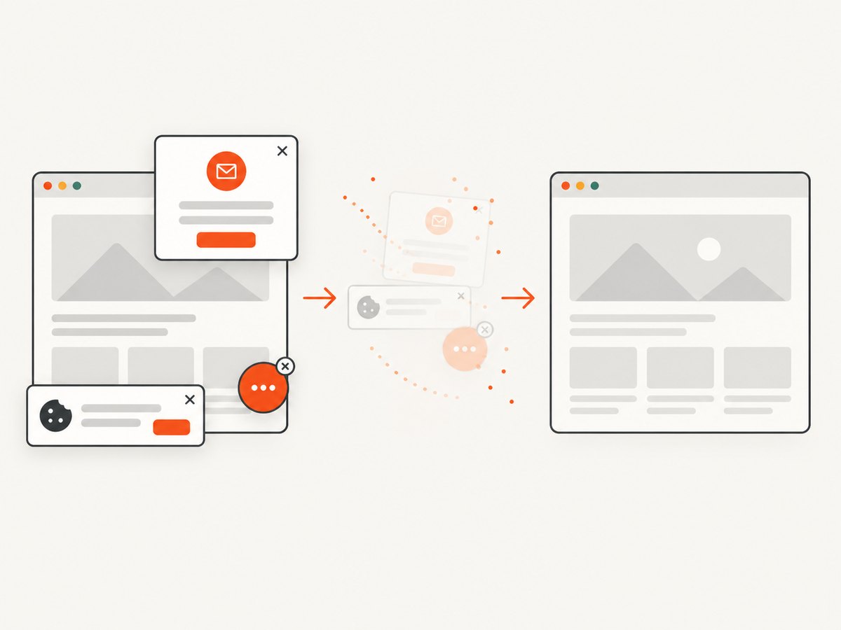 A hosted screenshot API can remove common overlays before capture.
