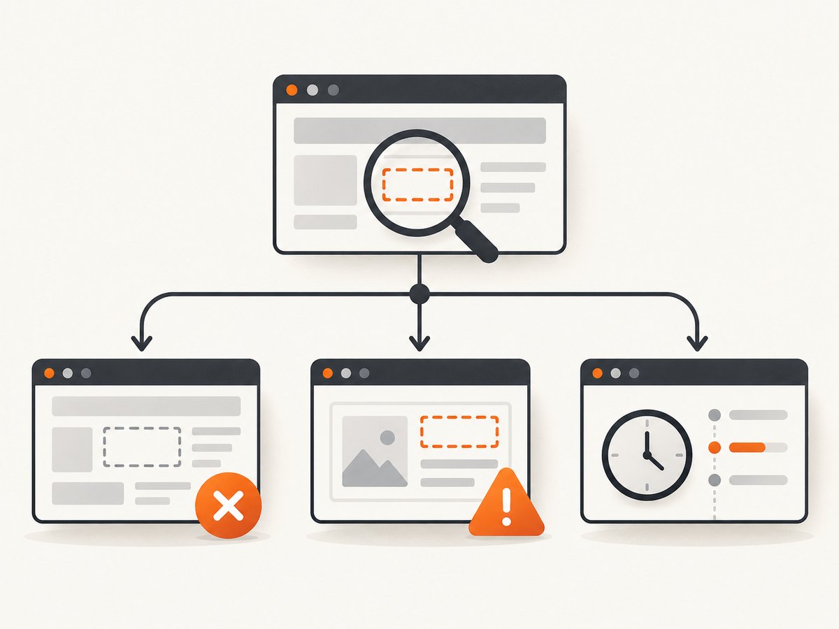 The same $eval symptom can come from a missing selector, missing nested data, or a page timing race.