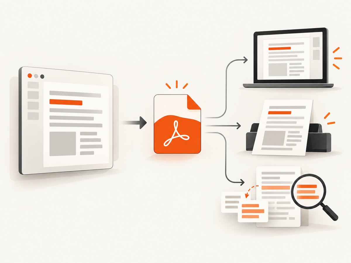 Validate an RTL PDF across export, display, print, search, and extraction.