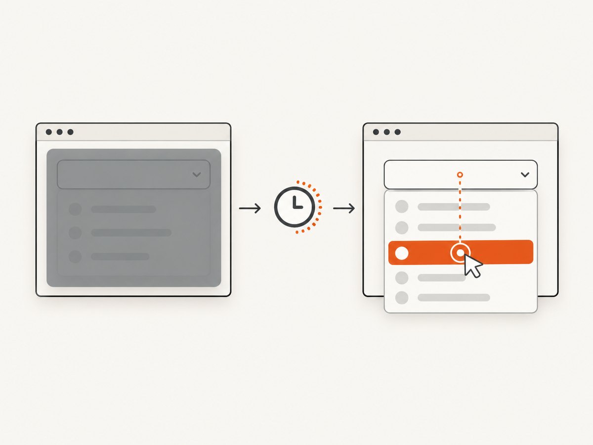 Explicit waits and unobstructed click targets prevent many dropdown failures.