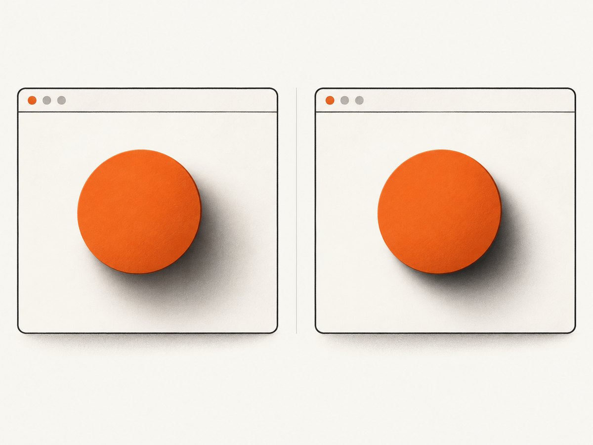 Compare the default device-pixel scale with an explicit scale while keeping the CSS fixed.