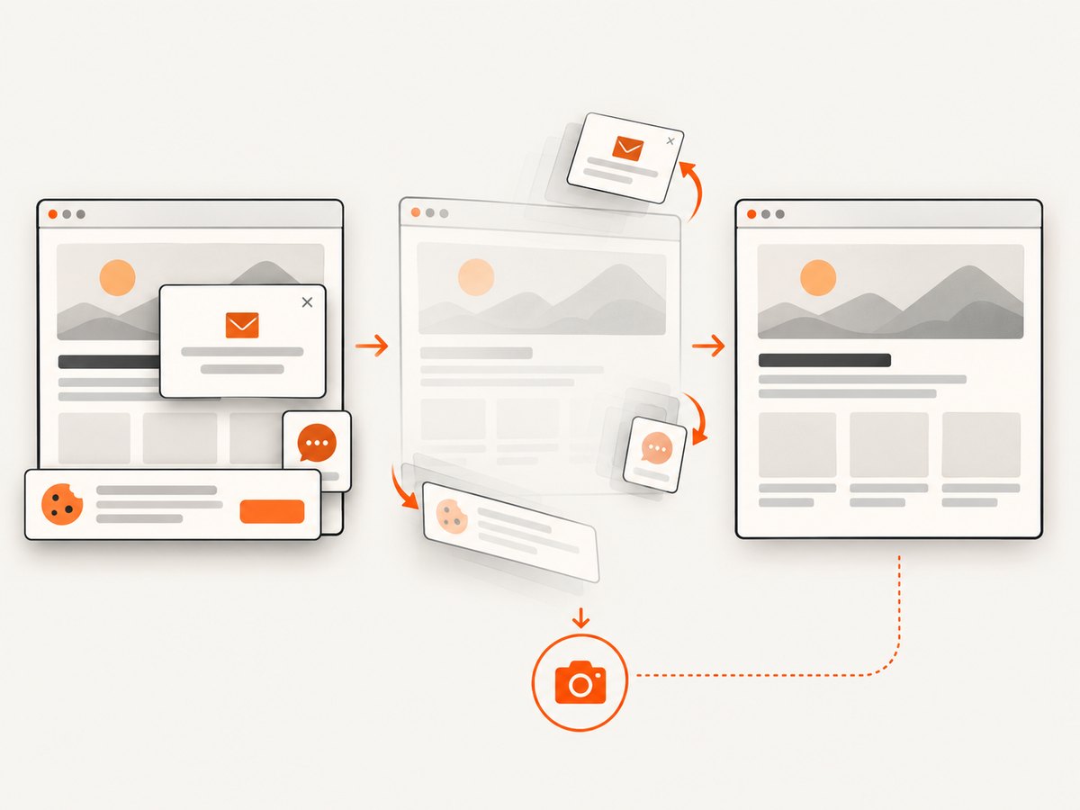 A clean capture removes common overlays before returning the image.