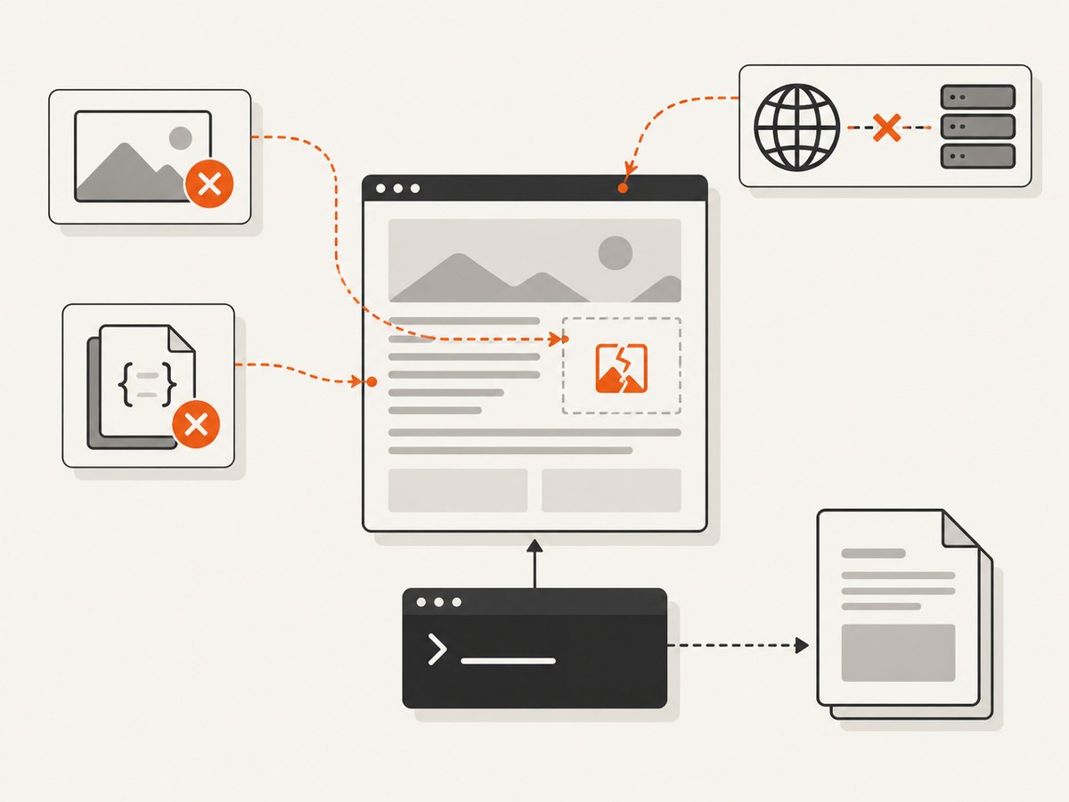 A converter can start successfully while remote page resources still fail.