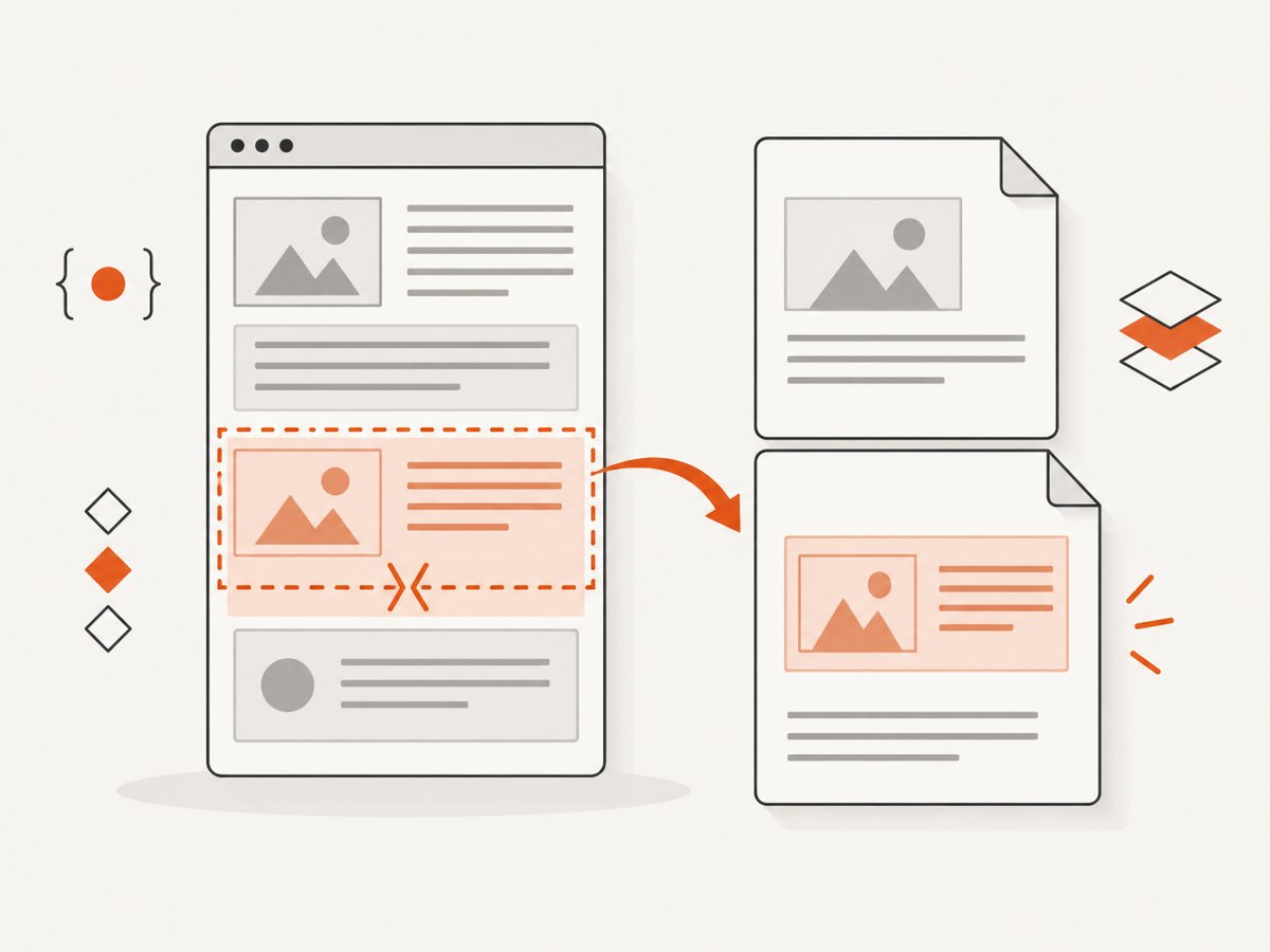 A CSS break marker tells the renderer where the next PDF page should begin.