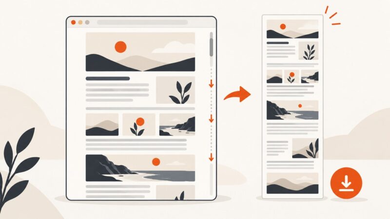 Free Full-Page Website Screenshots: Browser Tools and Developer Options
