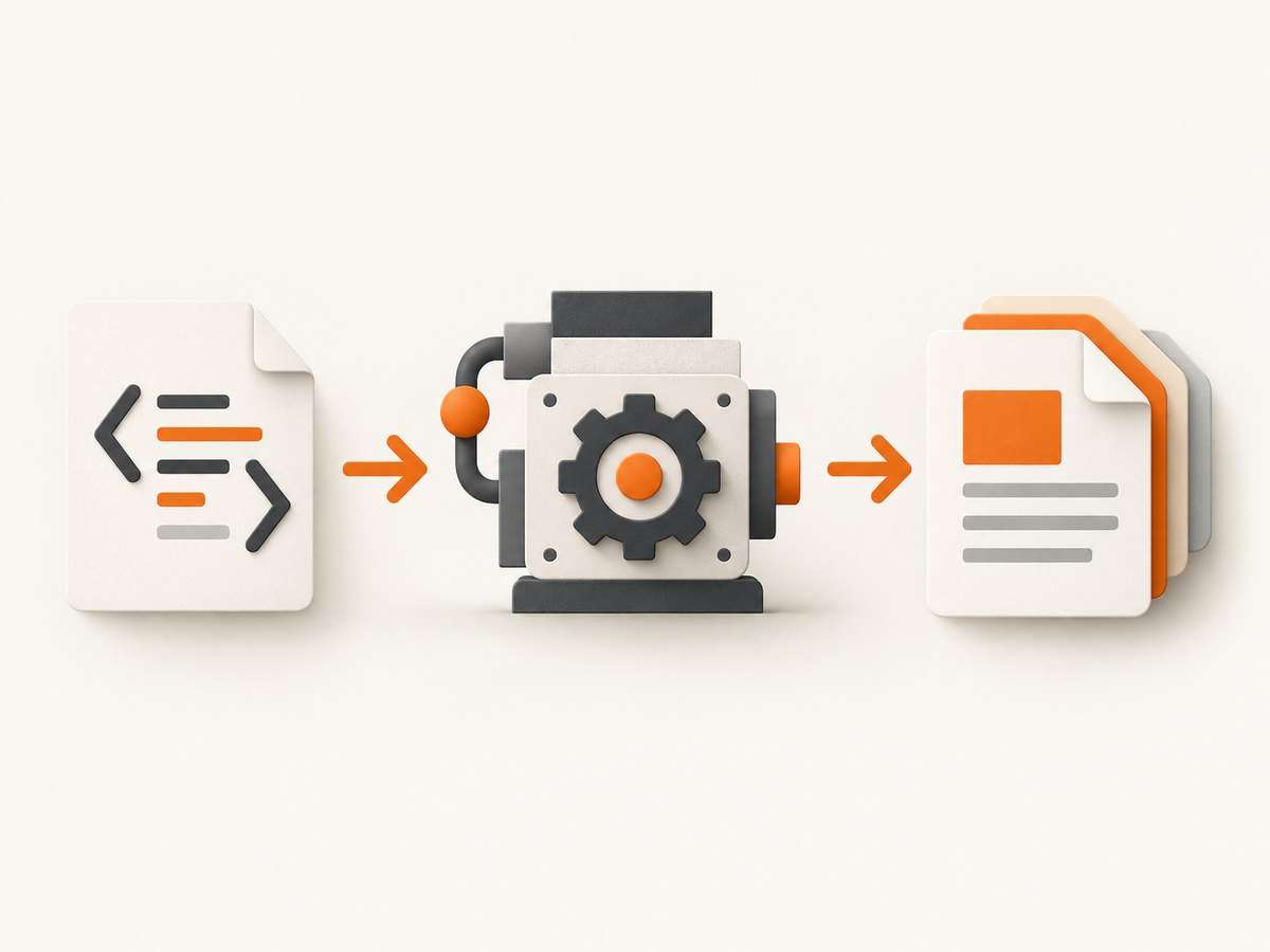 HTML-to-PDF conversion passes through a renderer whose engine affects CSS and JavaScript fidelity.