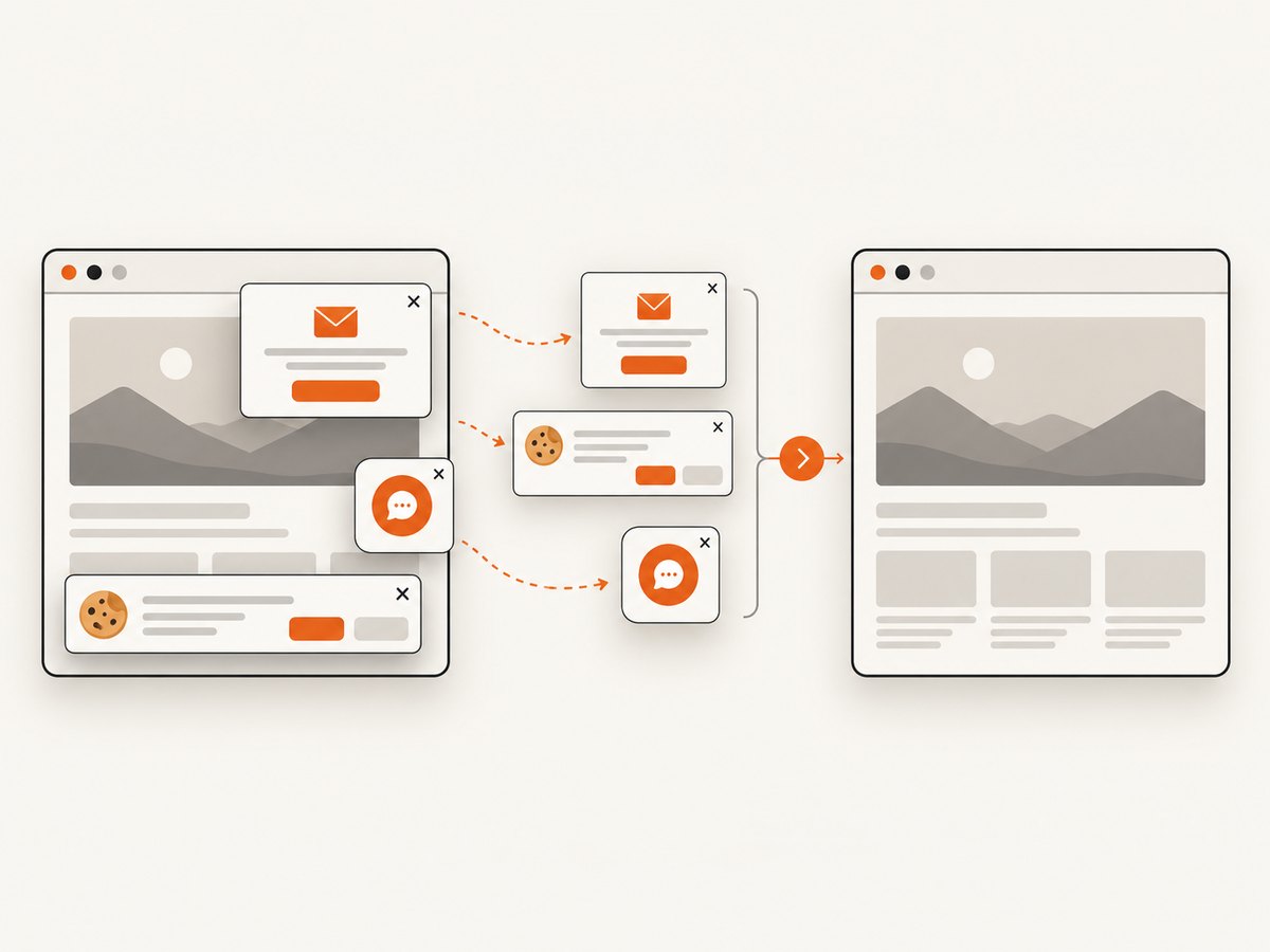 ScreenshotNeo cleans common overlays before capture so the returned image reflects the page content.