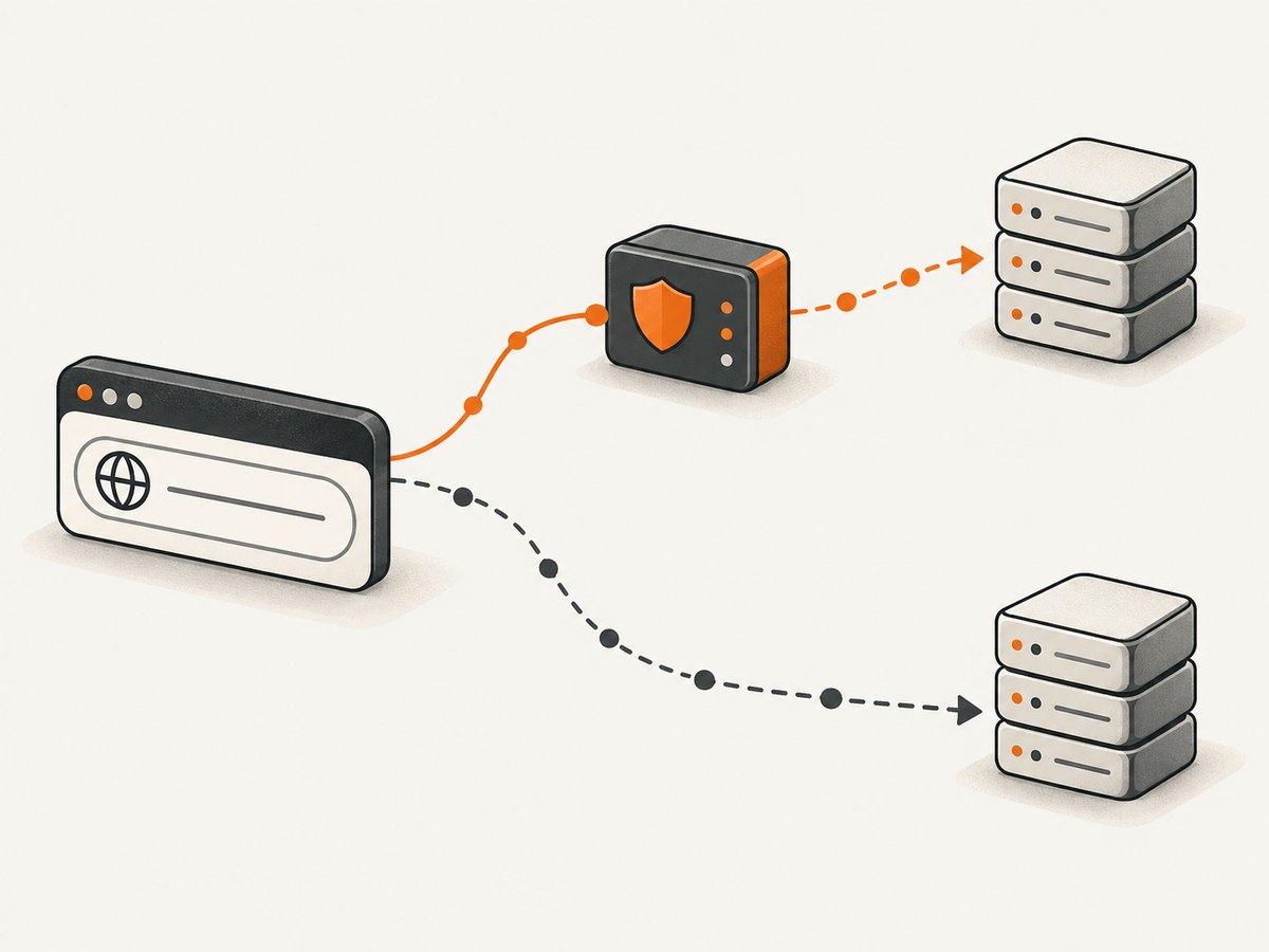 A SOCKS setting alone does not guarantee that hostname lookups follow the proxy route.