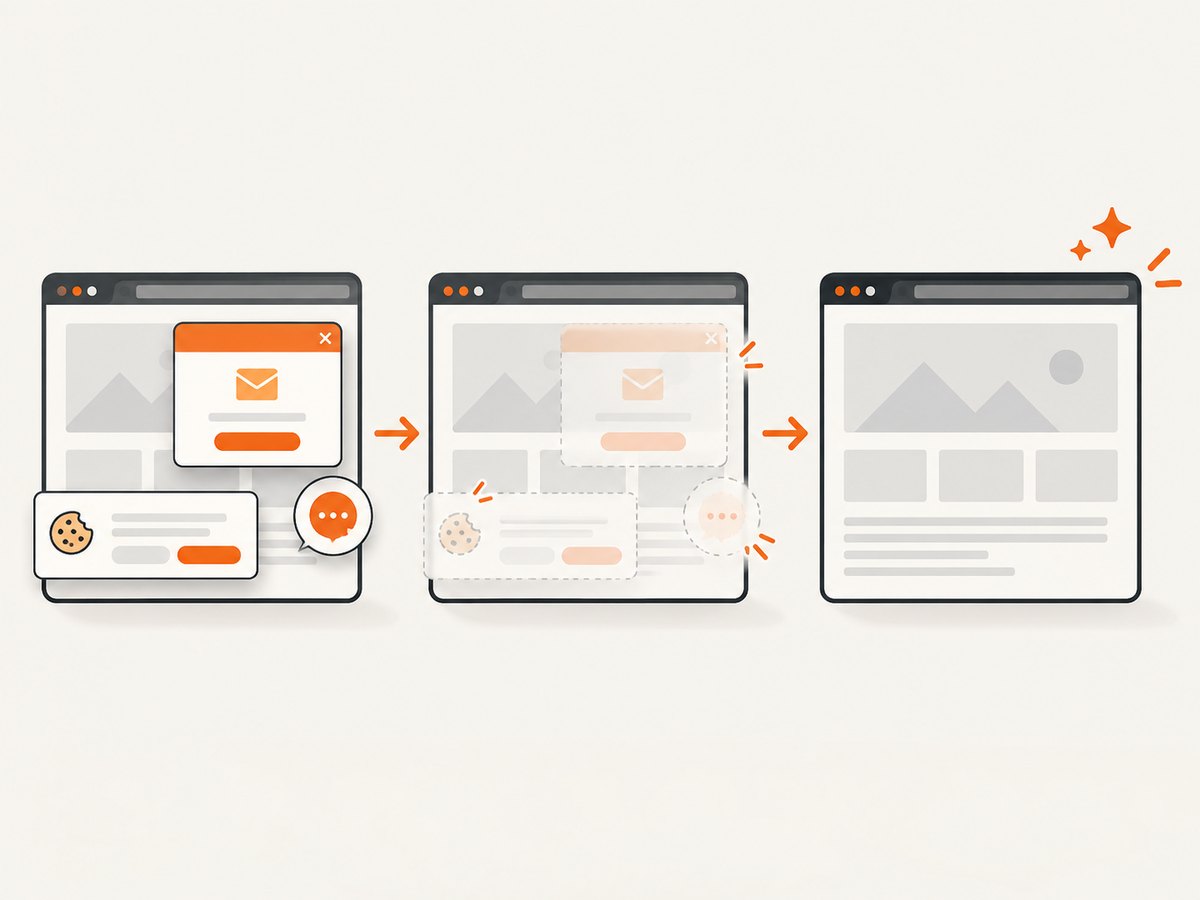 A screenshot API can remove common overlays before capture, while a manual extension captures the browser page as it appears.