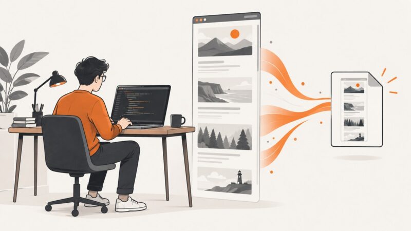 Generate a Full-Height Website Screenshot in Java