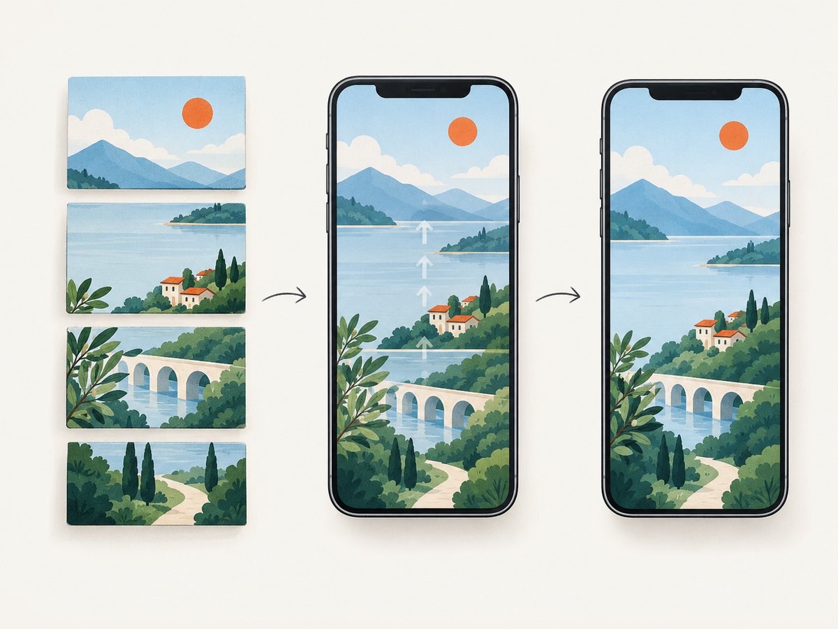 Scrolling frames are stitched into one continuous page.